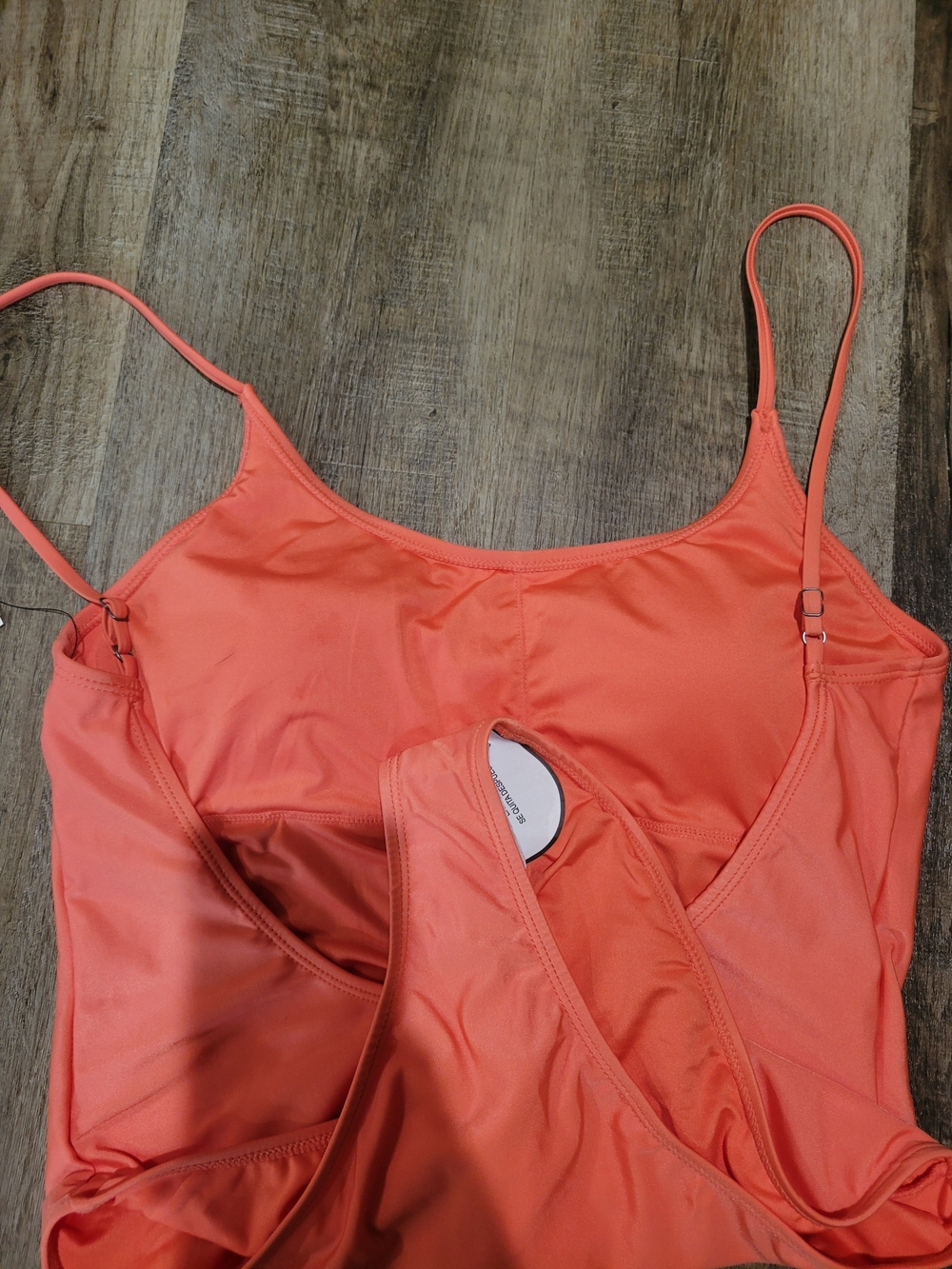 Billabong Coral One-Piece Swimsuit with White Logo - Picture 7 of 10